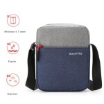 Sacoche homme - fondupin - petit sac bandoulière pour sport et voyage - bleu Sacoche homme - fondupin - petit sac bandoulière pour sport et voyage - bleu