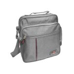 Sacoche homme - maromax - multi - poches - toile - gris