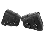 Sacoches de selle de moto en cuir pu imperméable - surenhap - noir - quatre saisons Sacoches de selle de moto en cuir pu imperméable - surenhap - noir - quatre saisons