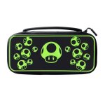 Sacoche de transport - pdp - 1 up glow in the dark - nintendo switch - noir