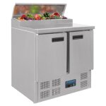 Comptoir inox r�frig�r� de pr�paration 254 litres 5 x gn 1 / 6 (p)150 mm 155 w 220 v - mono