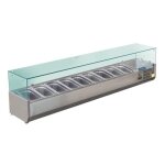 Vitrine inox r�frig�r�e � ingr�dients 9 x gn 1 / 3 (p)100 mm 230 w 220 v - mono