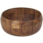 Saladier - acacia - 25cm - bois - marron - design tendance
