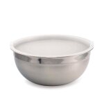 Saladier inox diam. 28 cm + couvercle polypropyl�ne