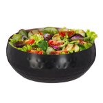 Relaxdays saladier design martel� acier inoxydable diam�tre 13 cm plat de cuisine arrondi �l�gant noir ...