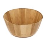 Saladier rond en bambou dia 18cm naturel