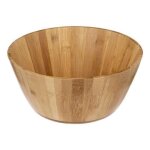 Saladier rond en bambou dia 28cm naturel