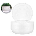 Salalis soucoupes pour plantes transparentes 10 pices transparentes soucoupes pour plantes pot de fleur ...