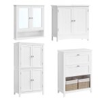 Salle de bain complète ensemble de 4 armoire murale meuble de salle de bain meuble sous lavabo meuble ... Salle de bain complète ensemble de 4 armoire murale meuble de salle de bain meuble sous lavabo meuble ...