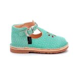Salom�s - aster - bimbo - 2 - cuir - vert - confort optimal pour enfants