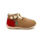 Salom�s - kickers - bonbek - 2 - beige - cuir - boucle