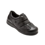 Salomés ultra larges en cuir pour pieds sensibles - pediconfort - femme - noir - grand volume intérieur ... Salomés ultra larges en cuir pour pieds sensibles - pediconfort - femme - noir - grand volume intérieur ...