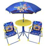 Salon de jardin fun house patpatrouille - 1 table 46 x �46 cm 2 chaises 53 x l. 385 x p. 375 cm et 1 ...