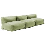 Salon de jardin modulable 3 places vert cactus mixi oviala