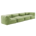 Canap� de jardin modulable 4 places vert cactus mixi oviala