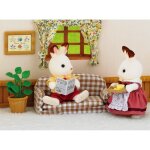 Salon - sylvanian families - 5013 papa lapin chocolat et accessoires - vert - intérieur Salon - sylvanian families - 5013 papa lapin chocolat et accessoires - vert - intérieur