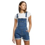 Salopette courte bio femme urban classics - bleu - m