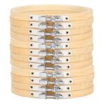 Salutuya cercle de broderie salutuya cerceaux au point de croix 12pcs cerceaux de broderie en bambou ...