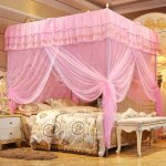 Moustiquaire à trois ouvertures - salutuya - rose - design princesse - polyester - lavable en machine ... Moustiquaire à trois ouvertures - salutuya - rose - design princesse - polyester - lavable en machine ...