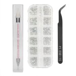 Salutuya ensemble de strass � ongles salutuya strass � ongles kit de d�cor de manucure strass dart dongle ...