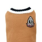 Pull en tricot pour chien - salutuya - kaki - taille l - matriau doux - style universitaire