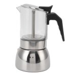 Salutuya pot moka en verre salutuya pot moka cafetière italienne classique portative résistante à la ... Salutuya pot moka en verre salutuya pot moka cafetière italienne classique portative résistante à la ...
