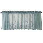 Salutuya valance de fentre courte rideaux occultants  cantonnire de fentre courte assombrissant pour ...