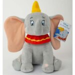 Peluche - sambro - dumbo - 30 cm - gris - avec son