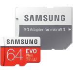 Samsung evo plus mb - mc64g - carte m�moire flash - 64 go - microsdxc uhs - i u3 / class10 100mo / s ...