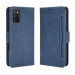 Pour samsung galaxy a03s coque de t�l�phone cuir case cover - bleu