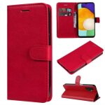 Pour samsung galaxy a13 4g 6. 6 etui housse tlphone rouge tui portefeuille pu  rabat tdfsgf