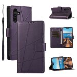 Pour samsung galaxy a15 housse en cuir pu tpu magn�tique protection �tui telephone portable portefeuille ...