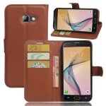 Pour samsung galaxy a5 2017 / a520 (5. 2) coque housse pu cuir portefeuille protection �tui - brun