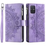 Pour samsung galaxy a51 sm - a515f 6. 5housse �tui en cuir avec [8 carte fente]portefeuille flip t�l�phone ...