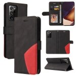 Samsung galaxy note 20 ultra housse en cuir flip cover antichoc portefeuille coque de protectionnoir