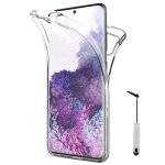 Pour samsung galaxy s20 / s20 5g 6. 2: coque avant et arrire silicone 360 protection intgrale + mini ...