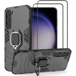 Compatible samsung galaxy s23 plus 5g (s23 + 5g) - coque rsistante avec bquille et 2 protections cran ...