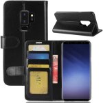 Pour samsung galaxy s9 + housse s9 plus (6. 2) premium pu cuir etui magn�tique flip coque galaxy s9 + ...