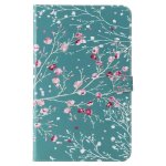 Pour samsung galaxy tab a6 10. 1 sm - t580 t585 tablette housse tui  rabat fleur pu cuir portefeuille ...
