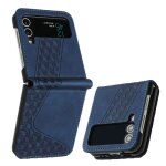 Pour samsung galaxy z flip4 6. 7etui en cuir pu portefeuille vintage givr flip housse magntique portable ...