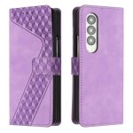 Pour samsung galaxy z fold4 7. 6pu etui housse cuir portefeuille de protection [vintage givr] avec antichoc ...
