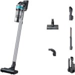 Aspirateur balai - samsung - jet 75 turbo - 2en1 - rechargeable - sans sac - noir / chrome Aspirateur balai - samsung - jet 75 turbo - 2en1 - rechargeable - sans sac - noir / chrome