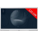 Samsung tv qled 4k 125 cm the serif 4k blanc 50 2023 tq50ls01bgu