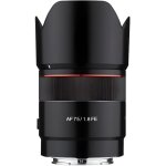 Objectif samyang af 75mm f1. 8 - sony fe - focale fixe - ouverture f / 1. 8 - bokeh 9 lames - compact ...