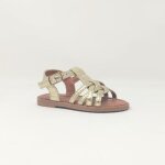 Sandales b�b� dor�es - topway - boucle de serrage - synth�tique