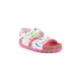 Sandale b�b� fille kickers summerkro - blanc - pu - confortable et styl�e