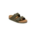 Sandale - birkenstock - arizona - kaki - boucle de serrage - plat - basse