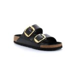 Sandales birkenstock arizona w pour homme - noir - boucle de serrage - confort lgendaire