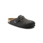 Sandales - birkenstock - boston - cuir - gris - 2 cm de talon
