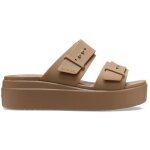 Sandales � boucles femme crocs brooklyn - khaki - 34 / 35